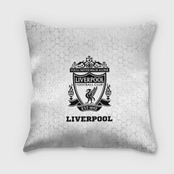 Подушка квадратная Liverpool sport на светлом фоне