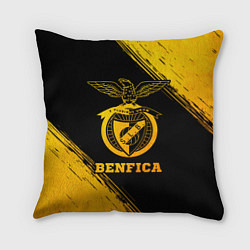 Подушка квадратная Benfica - gold gradient