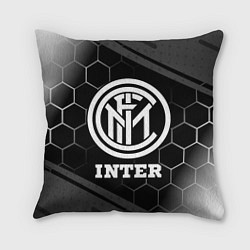 Подушка квадратная Inter sport на темном фоне