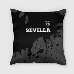 Подушка квадратная Sevilla sport на темном фоне посередине