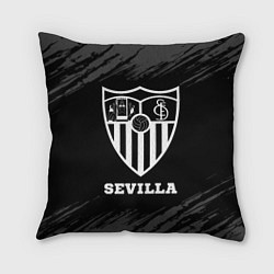 Подушка квадратная Sevilla sport на темном фоне