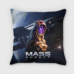 Подушка квадратная Mass Effect Тали Зора, цвет: 3D-принт