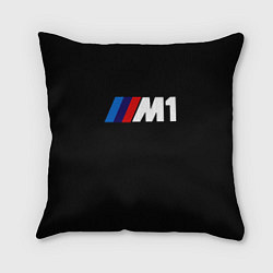 Подушка квадратная BMW m1 logo