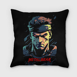 Подушка квадратная Веном Снейк Metal gear game