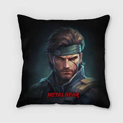 Подушка квадратная Веном Снейк из игры Metal gear