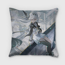 Подушка квадратная Honkai Star Rail Firefly smile, цвет: 3D-принт