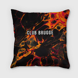 Подушка квадратная Club Brugge red lava