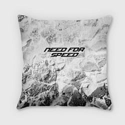 Подушка квадратная Need for Speed white graphite