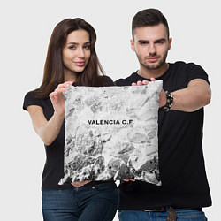 Подушка квадратная Valencia white graphite, цвет: 3D-принт — фото 2