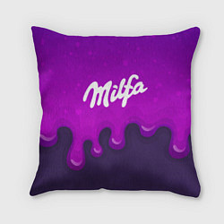 Подушка квадратная Милфа фиолетовые капли