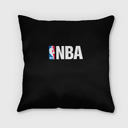 Подушка квадратная NBA logo sport, цвет: 3D-принт