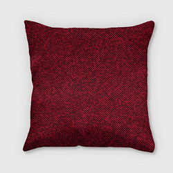 Подушка квадратная Текстурированный красно-чёрный