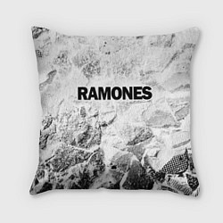 Подушка квадратная Ramones white graphite