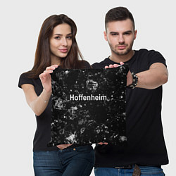 Подушка квадратная Hoffenheim black ice, цвет: 3D-принт — фото 2
