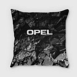 Подушка квадратная Opel black graphite, цвет: 3D-принт