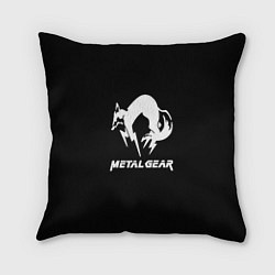 Подушка квадратная Metal gear logo