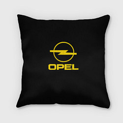 Подушка квадратная Opel yellow, цвет: 3D-принт