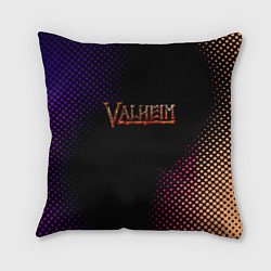 Подушка квадратная Valheim logo pattern