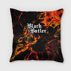 Подушка квадратная Black Butler red lava