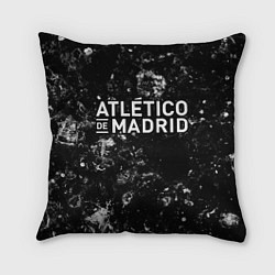 Подушка квадратная Atletico Madrid black ice