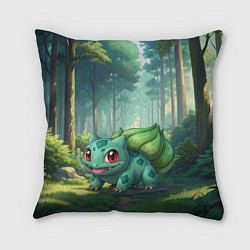 Подушка квадратная Bulbasaur pokemon