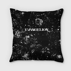 Подушка квадратная Evangelion black ice, цвет: 3D-принт