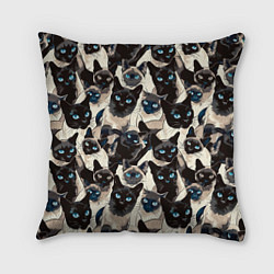 Подушка квадратная Сиамские кошки