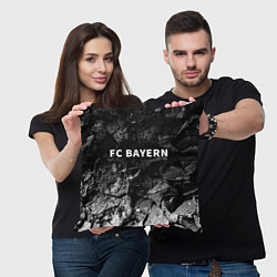 Подушка квадратная Bayern black graphite, цвет: 3D-принт — фото 2