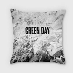 Подушка квадратная Green Day white graphite