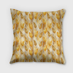 Подушка квадратная Золотая нива, цвет: 3D-принт