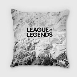 Подушка квадратная League of Legends white graphite