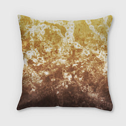 Подушка квадратная Абстракция - yellow sad weather