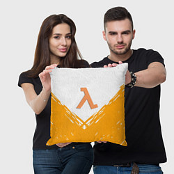 Подушка квадратная Half life текстура, цвет: 3D-принт — фото 2
