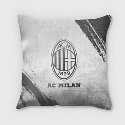 Подушка квадратная AC Milan - white gradient