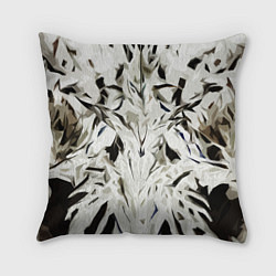 Подушка квадратная Black and white abstraction