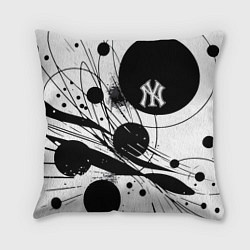 Подушка квадратная New York Yankees baseball team - abstraction