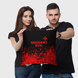 Подушка квадратная Resident Evil - red gradient посередине, цвет: 3D-принт — фото 2