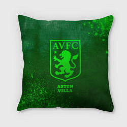 Подушка квадратная Aston Villa - green gradient