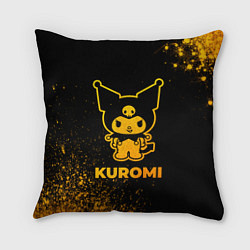 Подушка квадратная Kuromi - gold gradient