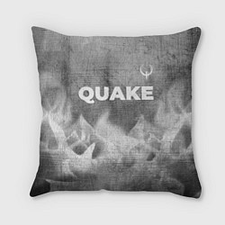 Подушка квадратная Quake - grey gradient посередине