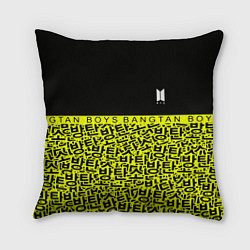 Подушка квадратная BTS pattern kpop