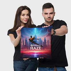 Подушка квадратная Deadlock Мгла, цвет: 3D-принт — фото 2