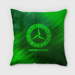 Подушка квадратная Mercedes - green gradient