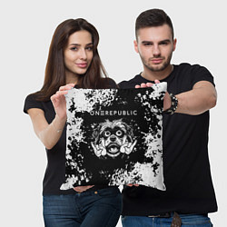 Подушка квадратная OneRepublic рок пес, цвет: 3D-принт — фото 2