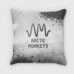 Подушка квадратная Arctic Monkeys - white gradient, цвет: 3D-принт