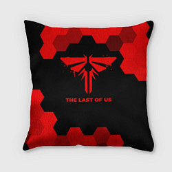 Подушка квадратная The Last Of Us - red gradient