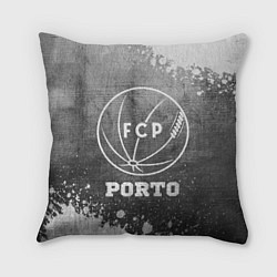 Подушка квадратная Porto - grey gradient, цвет: 3D-принт