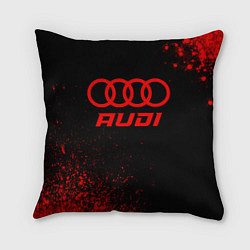 Подушка квадратная Audi - red gradient, цвет: 3D-принт