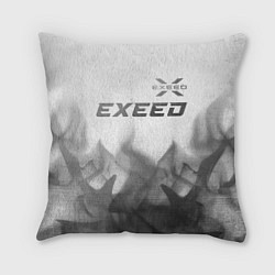 Подушка квадратная Exeed - white gradient посередине