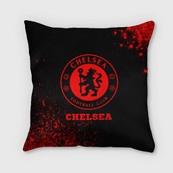 Подушка квадратная Chelsea - red gradient, цвет: 3D-принт